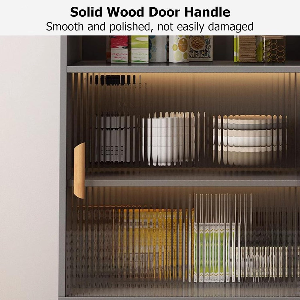 Large Kitchen Wall Cabinet,Wooden Wall Mounted Storage Cabinet with 2 Sliding Glass Door and Towel Bar,Modern Medicine Cabinet for Bathroom Laundry Room Kitchen(31.5 * 9.06 * 19.69in, D)