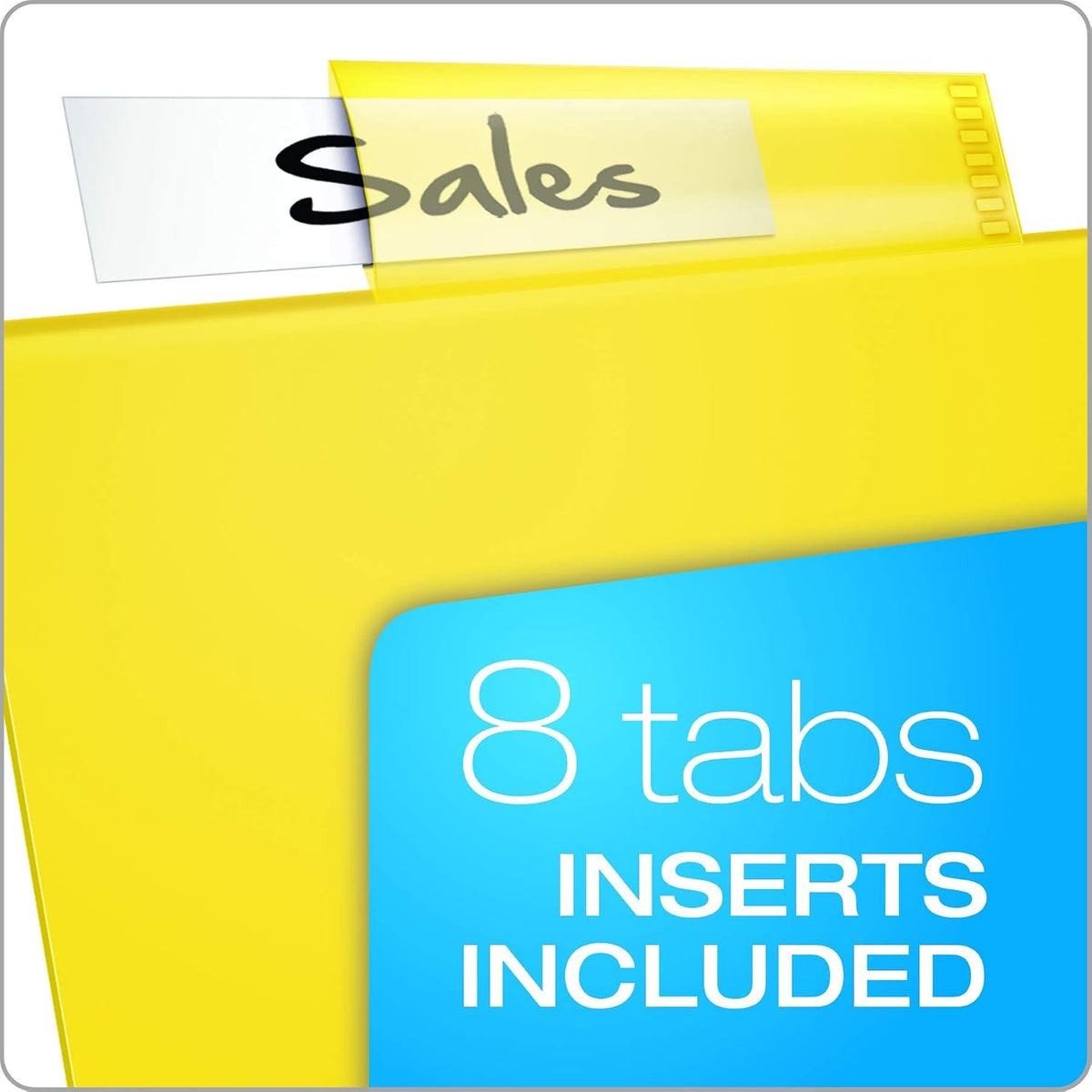 Oxford Binder Dividers with Pockets, 3 Pack, 8 Multicolor Tabs with Inserts, Pockets Expand 1/4', Flexible Lightweight Plastic Dividers for 3 Ring Binders (Pack of 8)