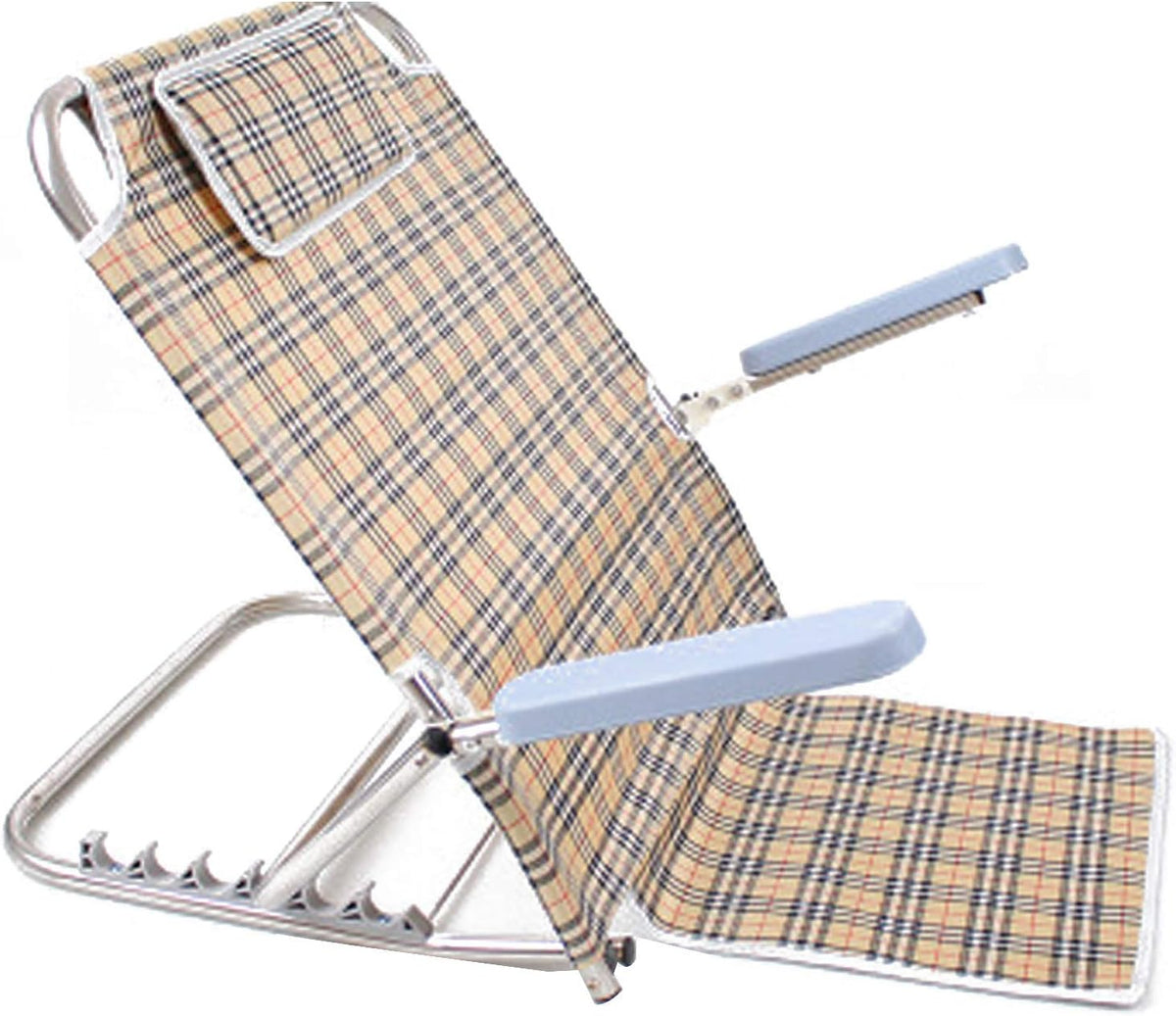 Adjustable Padded Sit-Up Back Rest Adjustable Bed Backrest Support Fabric Bed Back Rest with Humanized Armrest for Care Bed Support Disability Mobility Aid for Bed