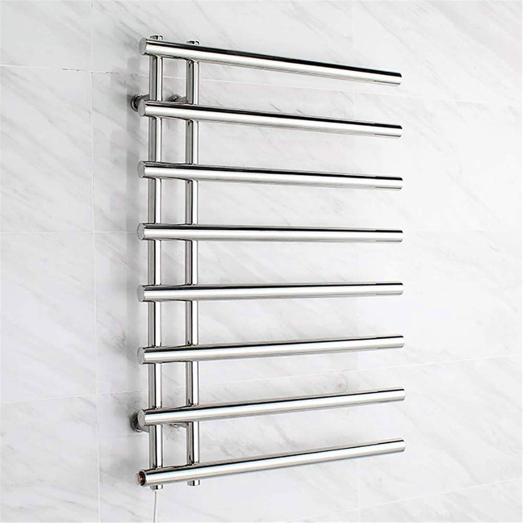 Towel Warmer,Electric Towel Warmer Rack Stainless Steel 4+4 Heated Bars Towel Drying Rack Heated,Concealed,Bath Towel Dryer, Surfacemounted