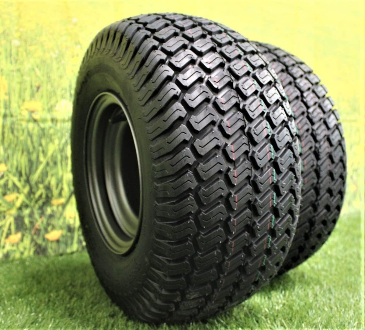 (Set of 2) 18x8.50-8 Tire wheel assy Ariens 07101130, Fits Ikon-X, Gravely ZTX Zero Turn Mowers