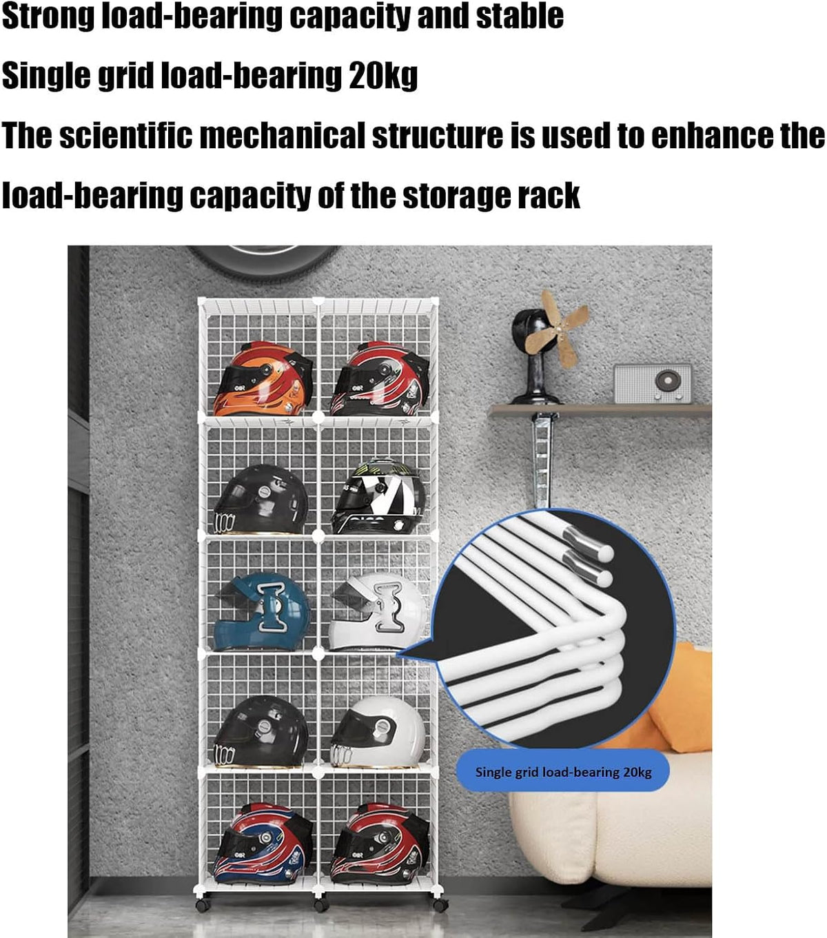 Motorcycle Football Helmet Display Case Cabinet Holder Rack,floor-standing Metal Fireman's Helmet Large Display Holder，retail Hard Hat Baseball Hats Display Stand,stackable Modular Shelves