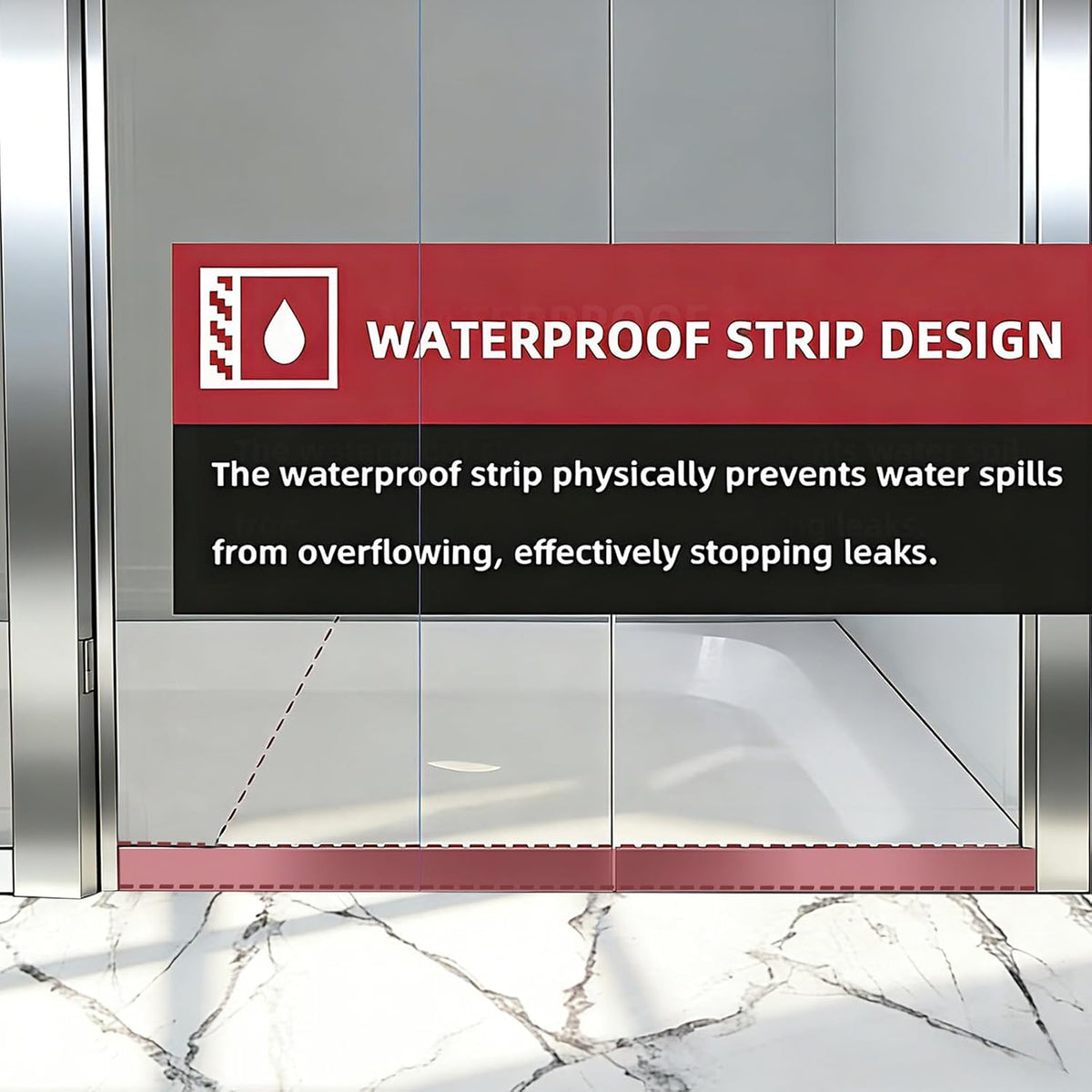 Shower Door 56-60' W x 72' H, Semi-Frameless Double Sliding Glass Shower Door, 1/4' (6mm) SGCC Tempered Glass Bathroom Sliding Door, Chrome Silver Finish, 304 Stainless Steel Hardware