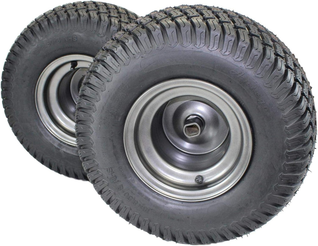 (Set of 2) 18x8.50-8 Tire wheel assy Ariens 07101130, Fits Ikon-X, Gravely ZTX Zero Turn Mowers