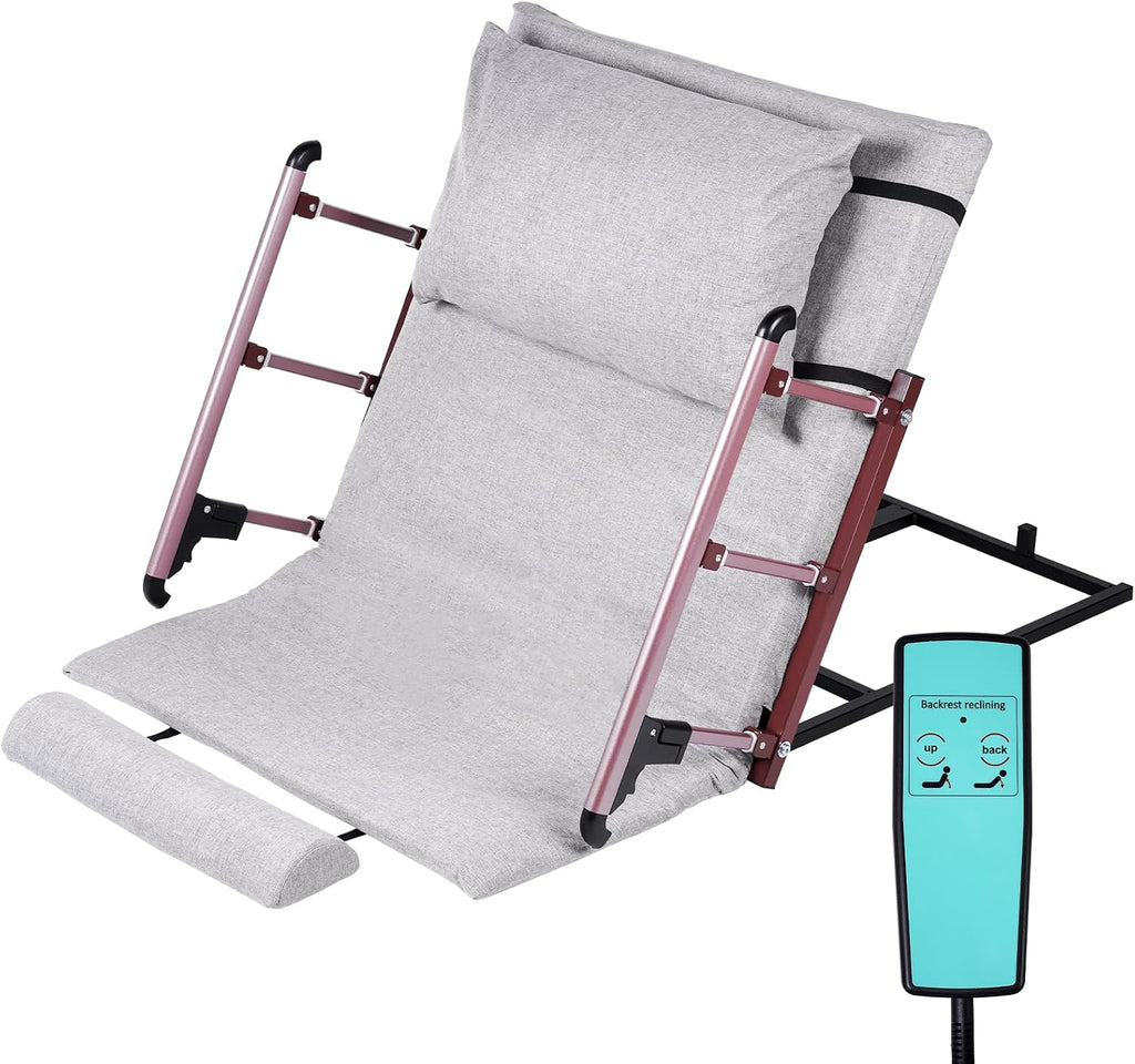 YUCHENGTECH Adjustable Power Lifting Bed Backrest with Foldable Armrest Electric Lifting Backrest for Bed for Seniors Patient Pregnant Handicap 330LBS (29.5 * 47.2')