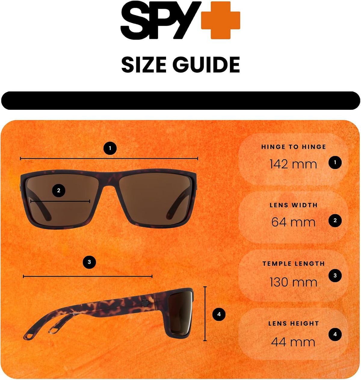Spy Rocky 62MM Cylindrical Shield Sunglasses for Men +BUNDLE with ACCESSORY EYEWEAR KIT