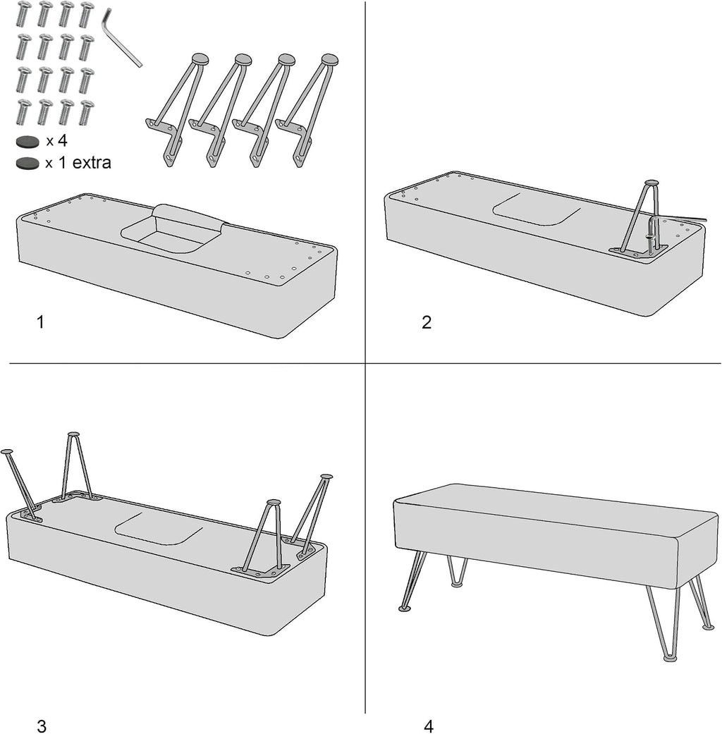 Leopard Print Rectangle Ottoman 46'x16'x17' Faux Fur Entryway Bench Footrest Stool Accent Seating Cheetah Furry Ottoman Bedroom Vanity End of Bed for Bathroom Living Room Decor