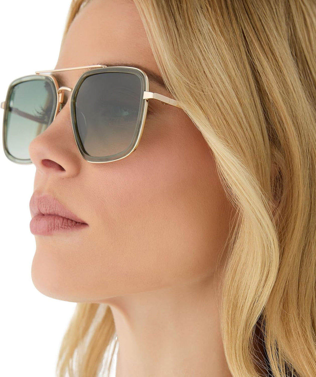 DIFF Jordan Designer Navigator Sunglasses for Women | 100% UVA/UVB Protection | Solid Frames