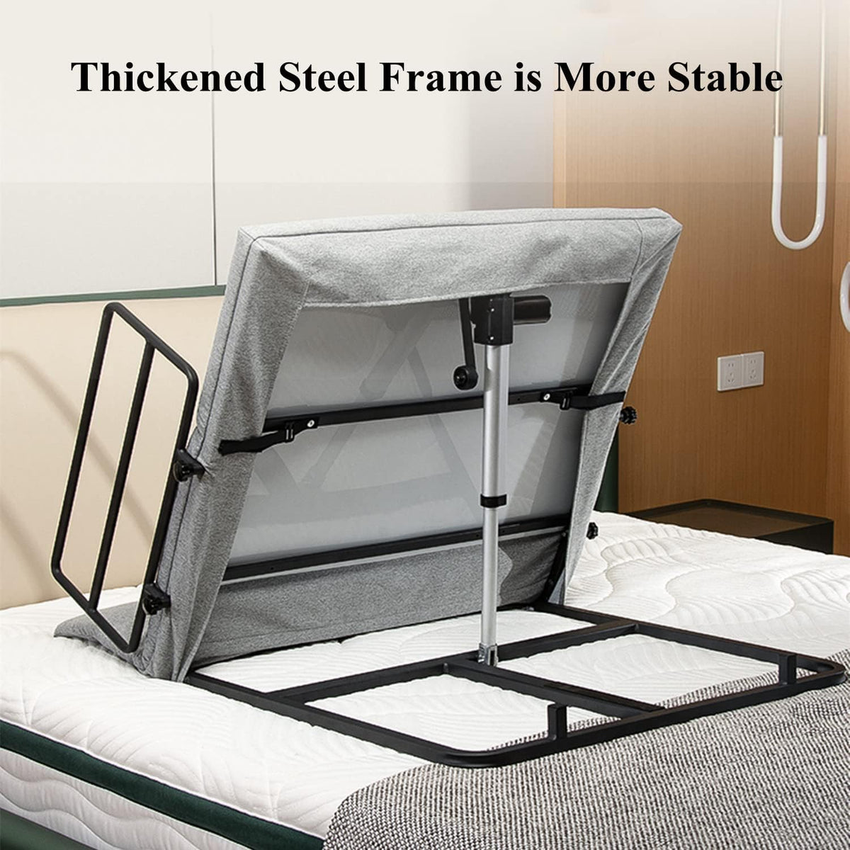 Portable Electric Bed Backrest, Adjustable Medical Pillow Lifter, Adjustable Sit-up Back Rest Disability Backrest Bed Support Stand Assist Aid for Neck Head and Lumbar Support,Standard