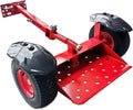CCLINK Wheels Lawn Mower Sulky Thickened Vacuum Wheels Red Heavy Steel Anti Slip and Anti Rust Specially for Lawn Maintenance and Gardening Operations Quick Weed Removal