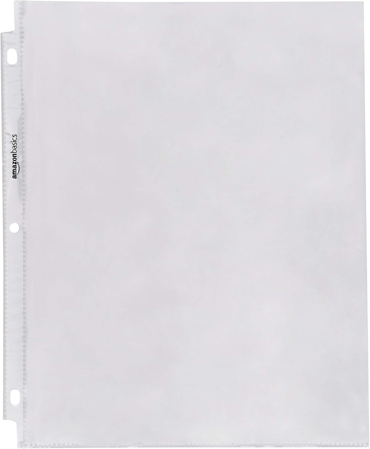 Amazon Basics Sheet Protectors for 3 Ring Binder, Top Loading, Clear Plastic Sleeves, Letter Size, 2000-Pack