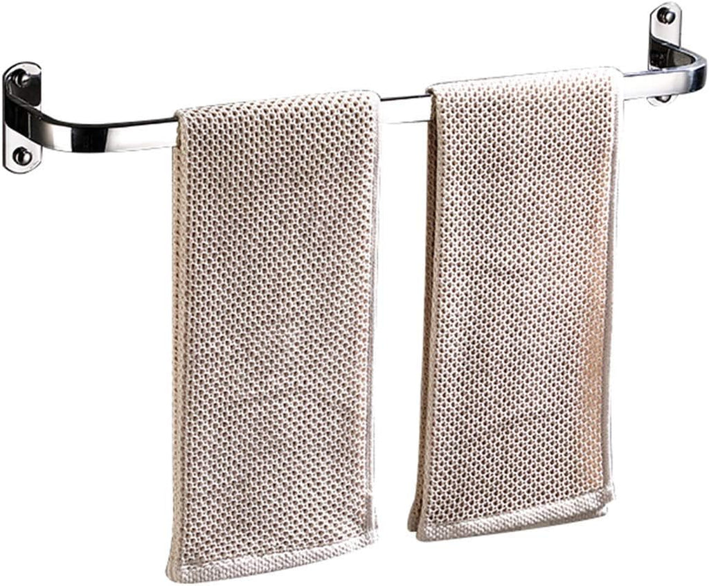 Double Pole Towel Rack Punch-Free Towel bar Bathroom Suction Cup Towel Holder Space Aluminum Towel Shelf-A 57cm(22inch) (Single Layer 70cm)