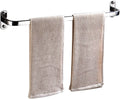 Double Pole Towel Rack Punch-Free Towel bar Bathroom Suction Cup Towel Holder Space Aluminum Towel Shelf-A 57cm(22inch) (Single Layer 70cm)