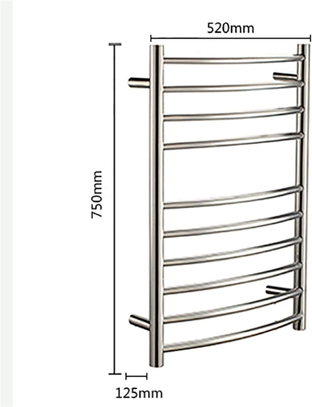 Towel Warmer,Electric Towel Warmer Rack Brushed Nickel 10 Heated Bars Towel Drying Rack Heated Ul Certificate,Bath Towel Dryer, Hardwired