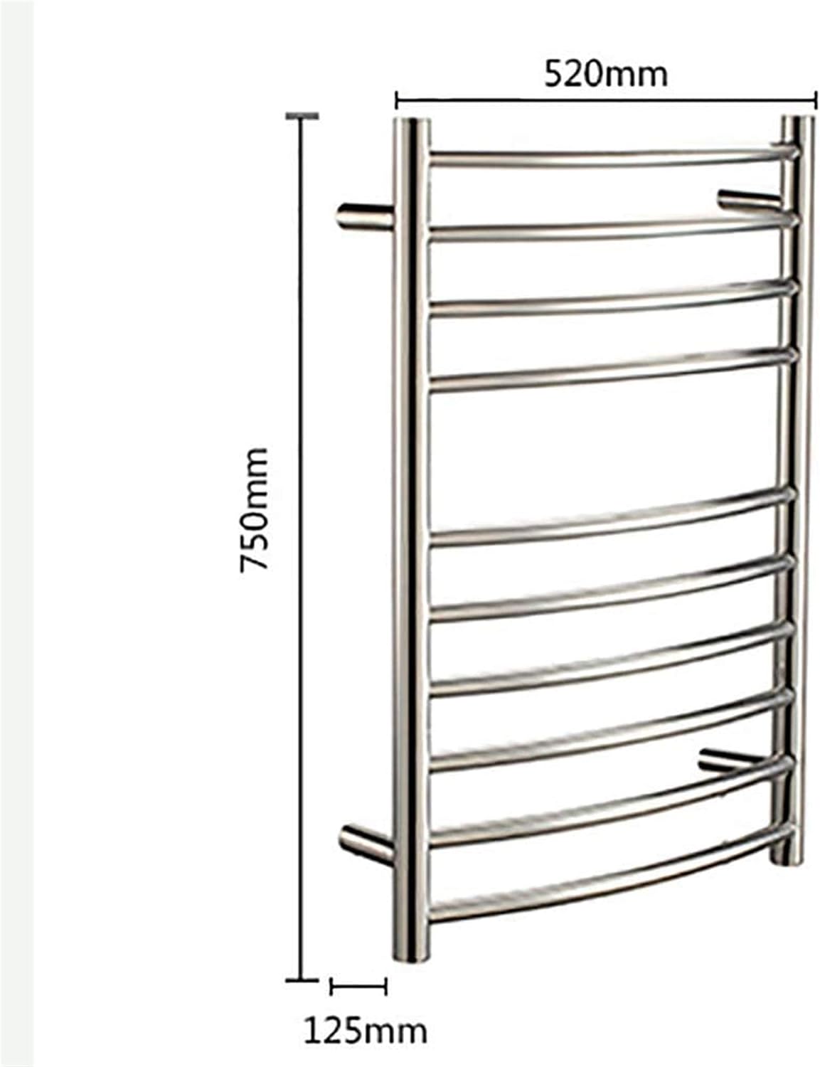 Towel Warmer,Electric Towel Warmer Rack Brushed Nickel 10 Heated Bars Towel Drying Rack Heated Ul Certificate,Bath Towel Dryer, Hardwired