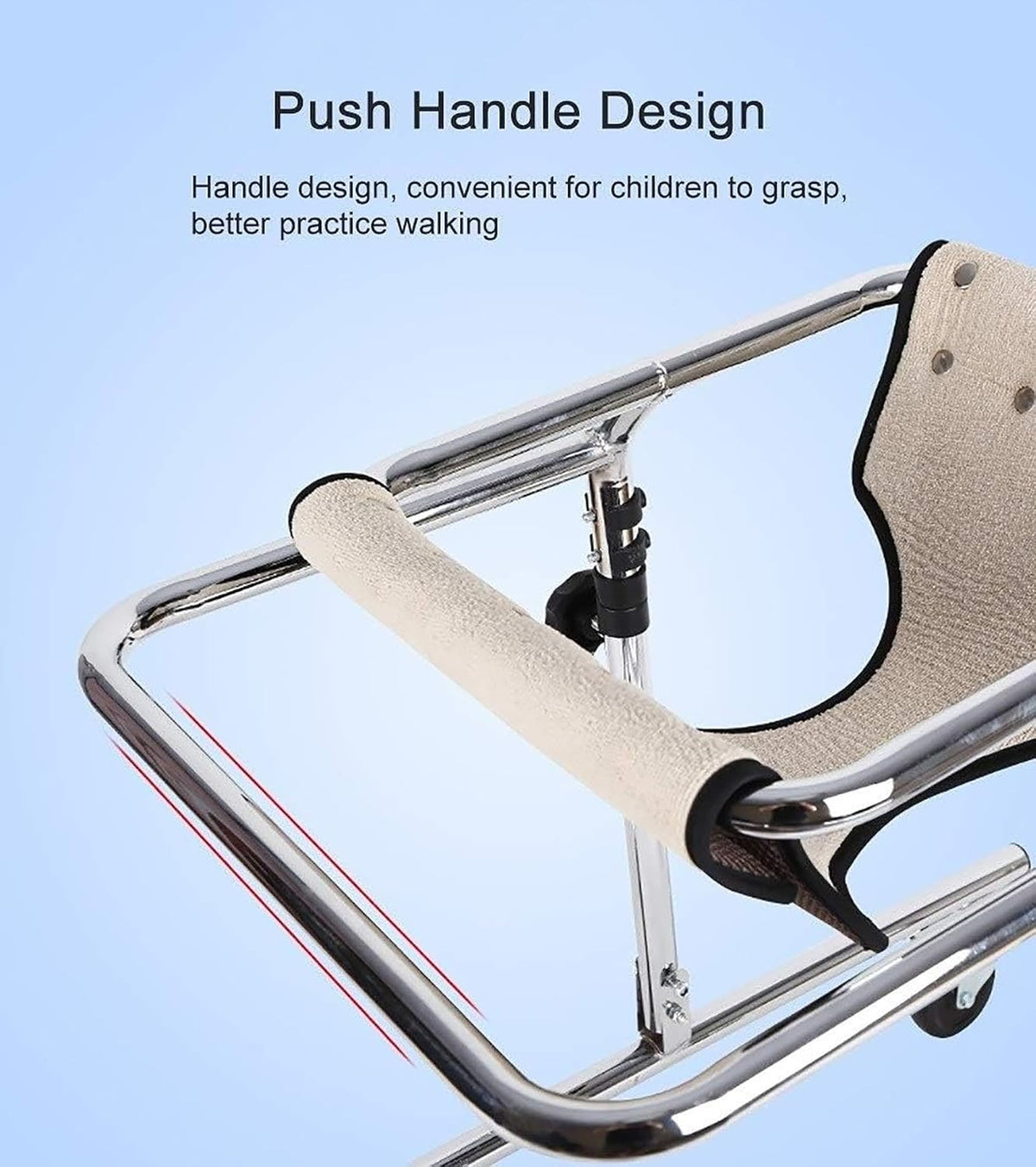 Mobility Aid Rollator, Standing Frame,Upright Walker for Kids Cerebral Palsy Disability Rehabilitation Training, Foldable Toddlers Walker with Wheels and Seat