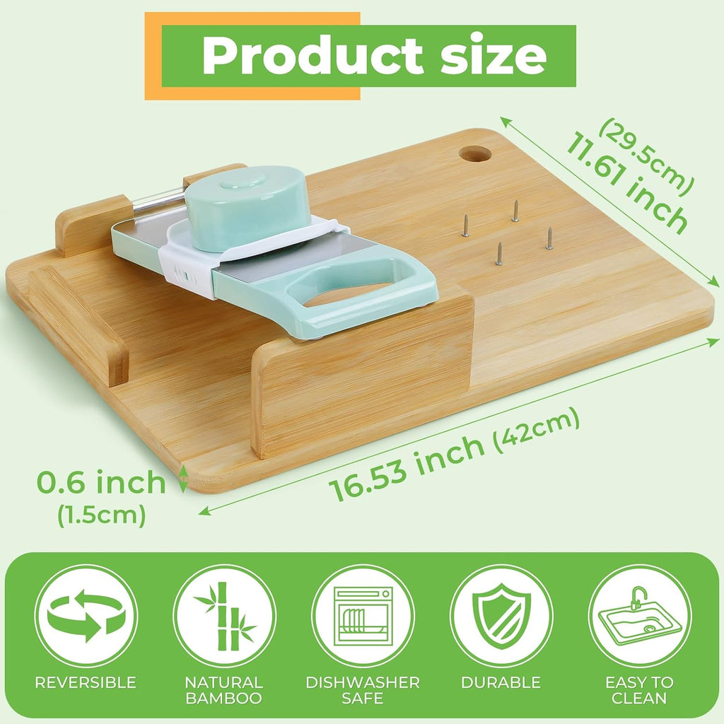 One-Handed Adaptive Cutting Board: One Handed Adaptive Equipment Cutting Board with Food Prep Tools for People with Disabilities