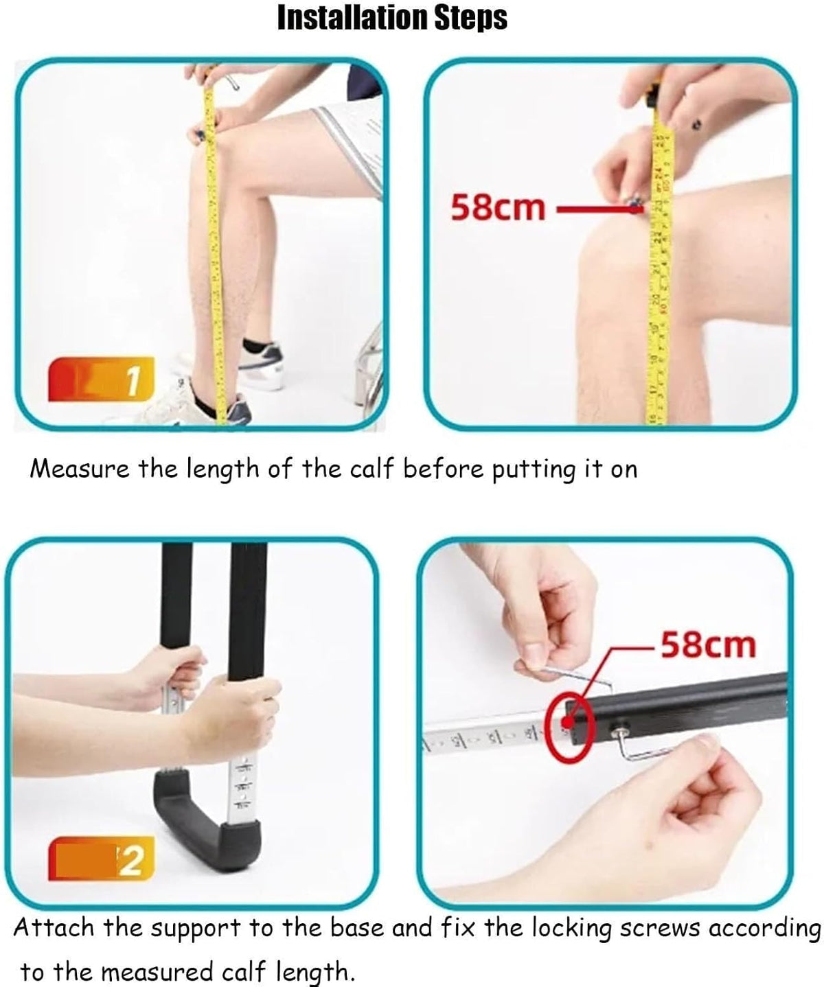 FoRes Walking Support Single Leg Alternative to Crutches Telescopic Pain Free Knee Crutch Walker Hands Free Crutch Knee for Disability Elderly Injury Ankle Fracture