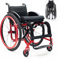 Light Wheelchair,Folding Wheelchair For Adults,Lightweight Foldable Wheelchair,Aluminum Alloy Wheelchair,Compact Wheelchair,Sports Folding Transport Wheelchair,All - Terrain Wheelchair(Size:34cm/13.4i