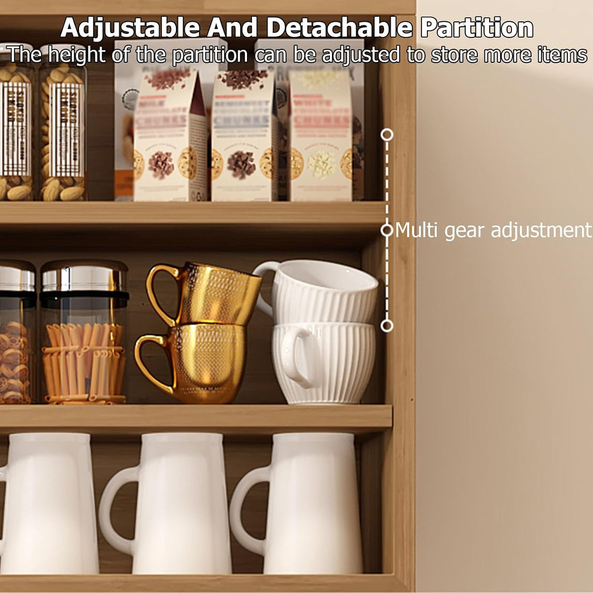 Modern Wall Mounted Storage Cabinet,Wooden Large Kitchen Wall Cabinet with 2 Glass Door and Towel Bar,Large Capacity Medicine Cabinet for Kitchen Living Room Laundry Room Cabinets