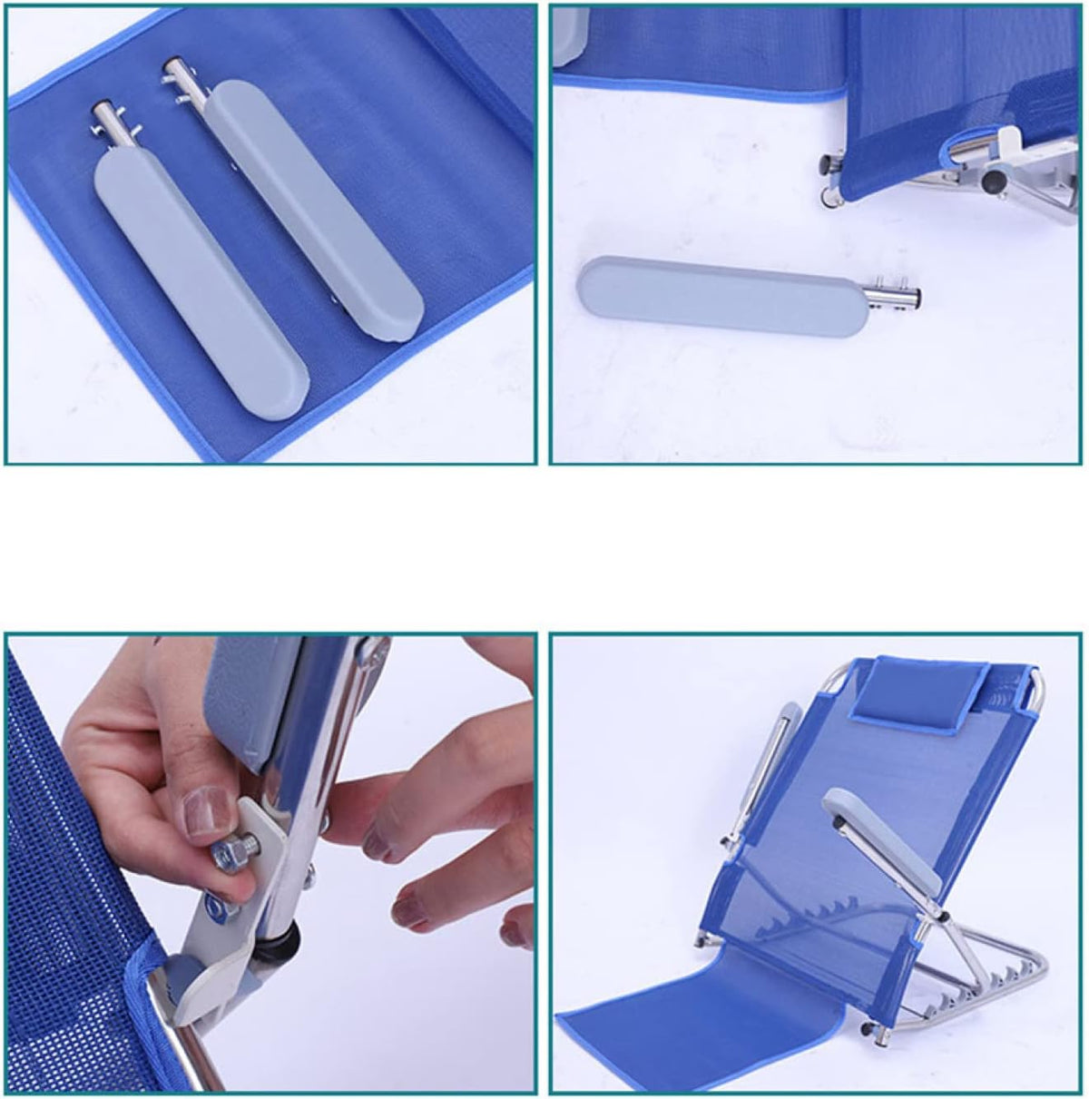 Adjustable Back Rest,Elderly Bed Care, Paralyzed Patient Beds, Backrest Cushion Chair,Bed Back Rest Adjustable Angle, Mobility Disability Support Aid, Capacity 200Kg,B