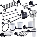 Black Brass Bathroom Accessories Hardware Set Towel Bar Rail Rack Toilet Paper Holder Shower Soap Dish(Hair Dryer Holder)