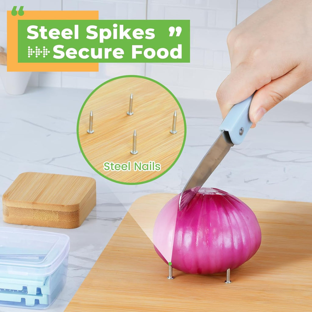 One-Handed Adaptive Cutting Board: One Handed Adaptive Equipment Cutting Board with Food Prep Tools for People with Disabilities