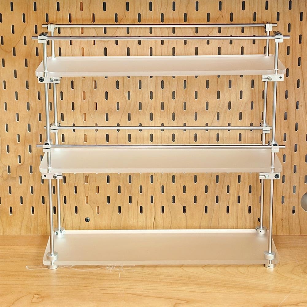 Three-Tier Coffee Cup Countertop Storage Rack, Modern Acrylic Kitchen Countertop Organizer, Vanity And Cosmetic Storage Rack, Bathroom Storage And Organizing Rack