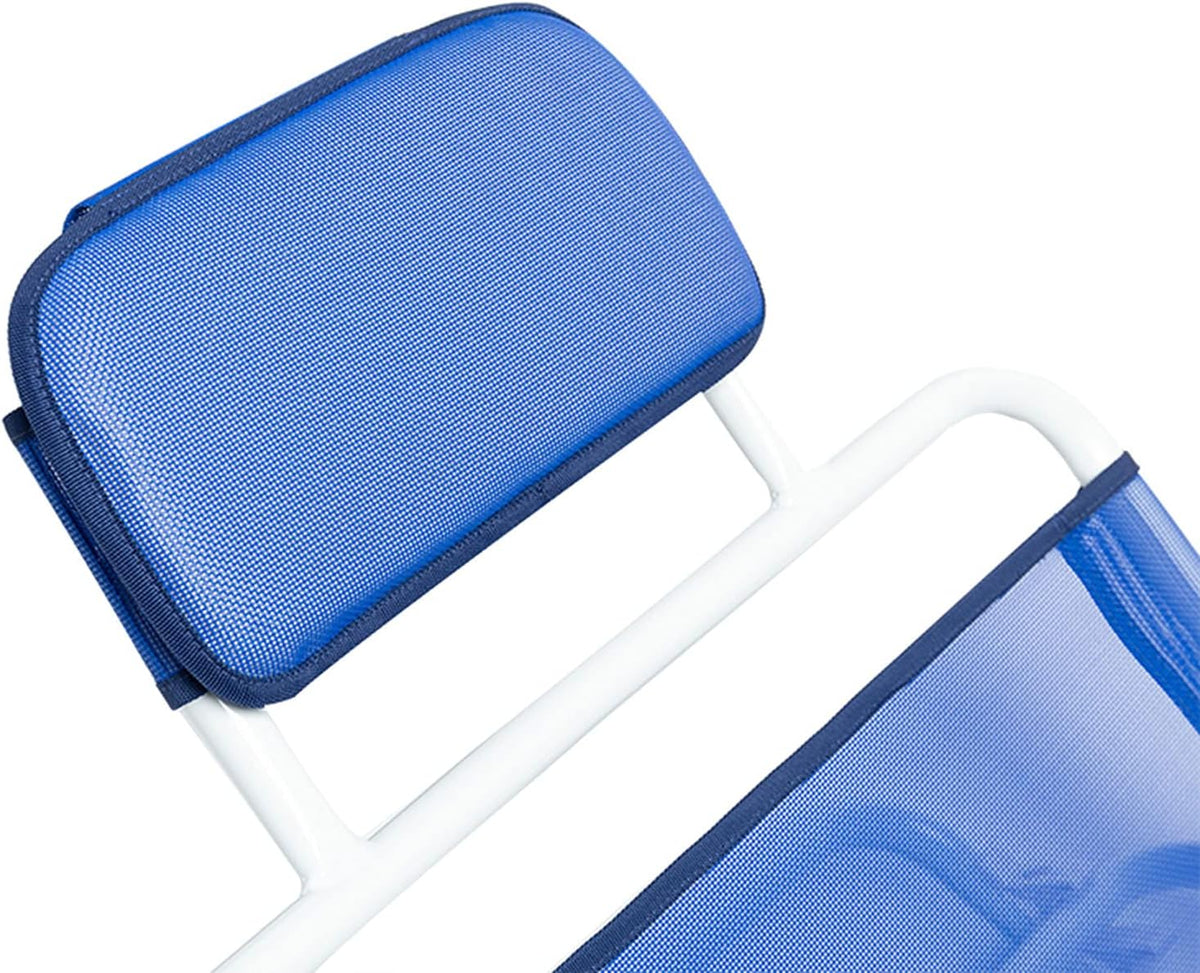 Adjustable Padded Change Angle of Backrest Support Lightweight Beach Travel Back Rest Reclining Support Disability Aid for Elderly and Disabled People,Blue for Bed