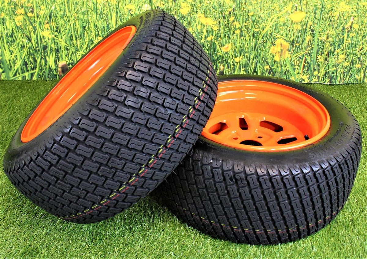 Antego Tire & Wheel (Set of 2) 22x10.00-14 Kubota Assemblies K3011-17200, K3011-17030 UltraScraper Z, Kommander ZG100 & ZD
