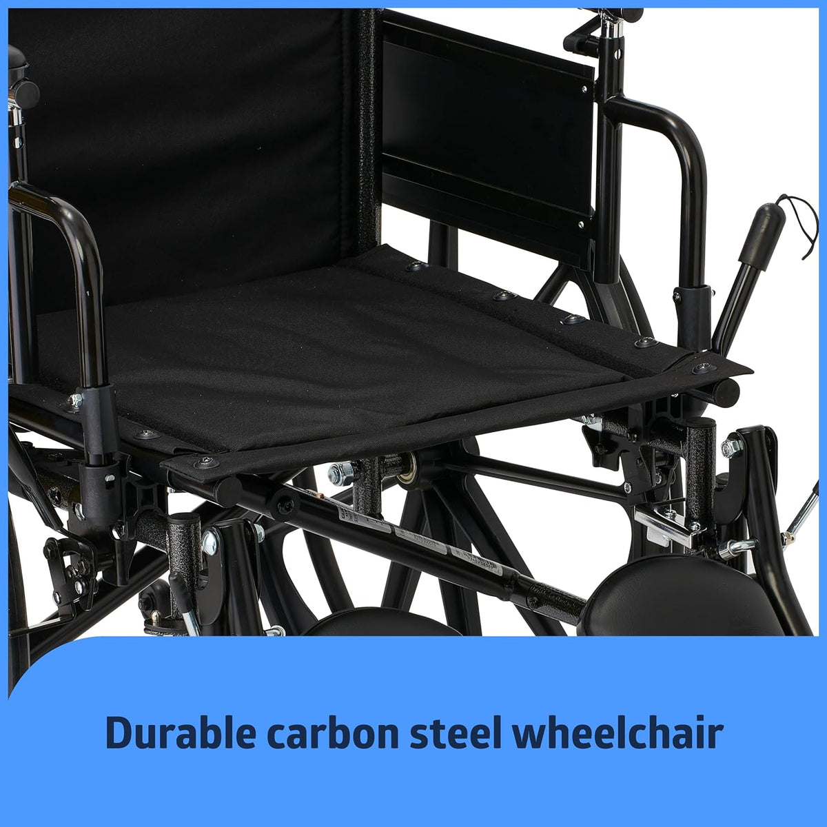 Medline K3 Guardian Wheelchair, 18' Wide Seat, Height-Adjustable Arms, Elevating Leg Rests - Lightweight, Foldable Mobility Aid for Enhanced Comfort and Independence