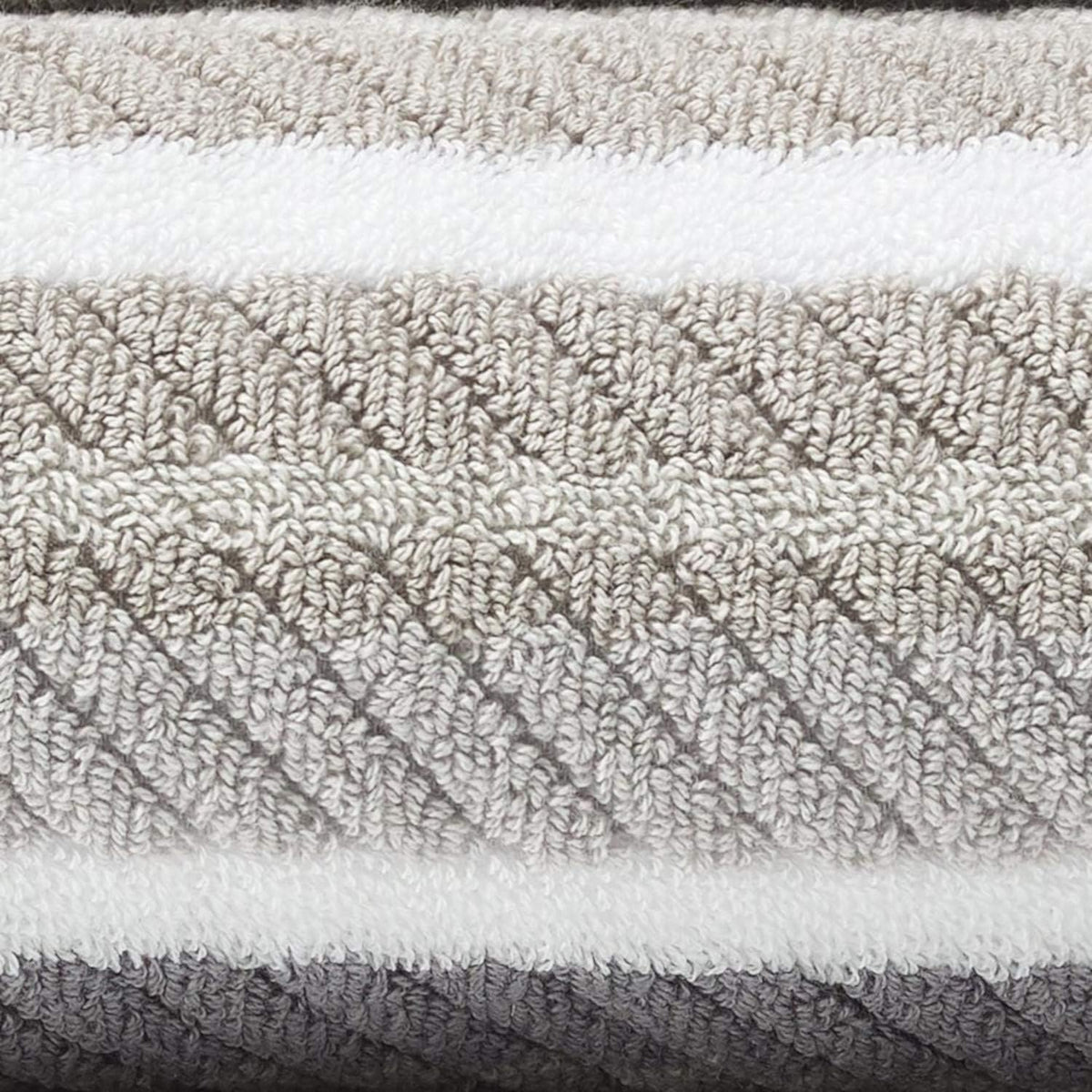 Tommy Bahama - Bathroom Towel Set, 100% Highly Absorbent Yarn-Dyed Cotton Towels, Low-Linting & Fade-Resistant (Ocean Bay Grey, 3 Piece) (Pack of 12)