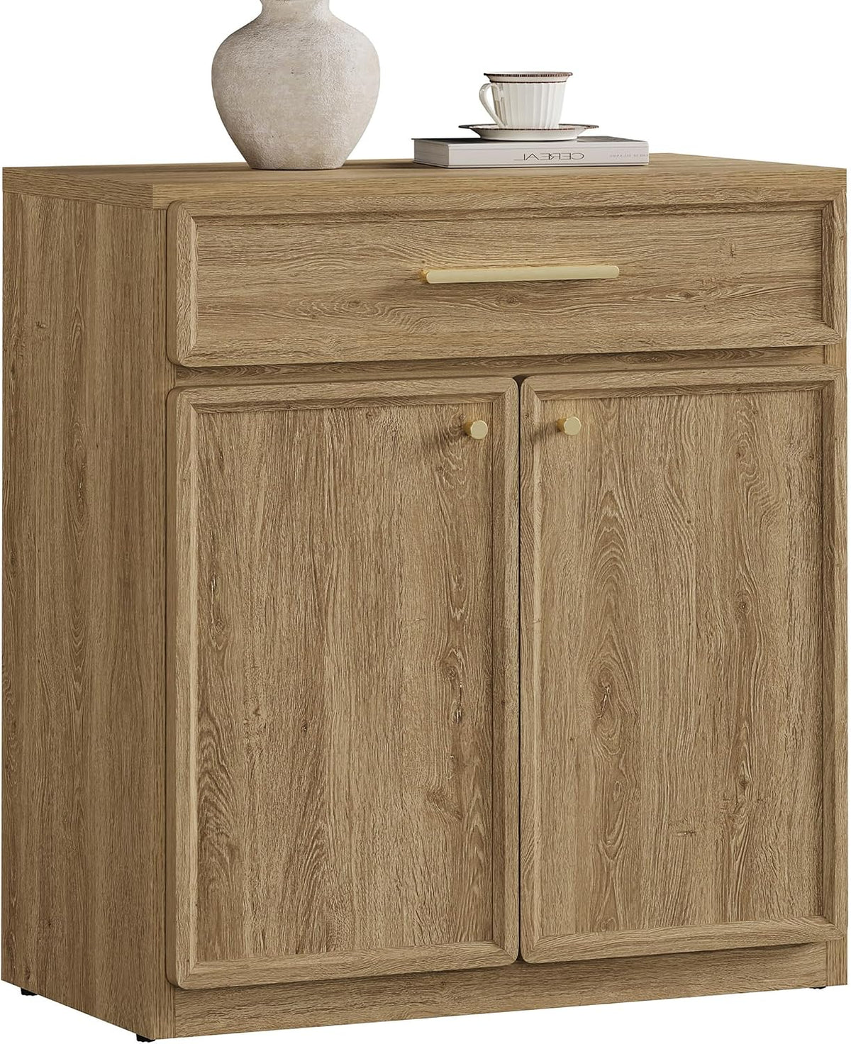 SICOTAS Buffet Cabinet with Storage Tall Modern Accent Storage Cabinet with Doors and Shelves 30 inch Wide Wooden Sideboard Credenza Buffets Console Table Coffee Bar for Kitchen Dining Living Room