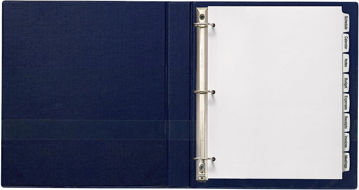 Avery Big Tab Printable White Label Dividers for 3 Ring Binders, 8 Tabs per Set, White, 120 Sets Total, Great for Office Supplies, School Supplies, Organizing, and More (6 Packs of 14435)