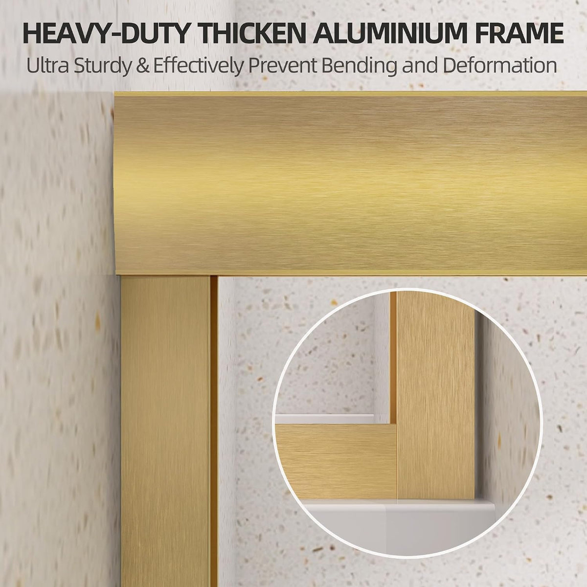 Shower Door 68-72 in. W x 75 in. H Double Sliding Semi-Frameless Glass Shower Doors for Bathroom 1/4 inch Clear Tempered Glass Door for Walk-in Shower Brushed Gold Harewares