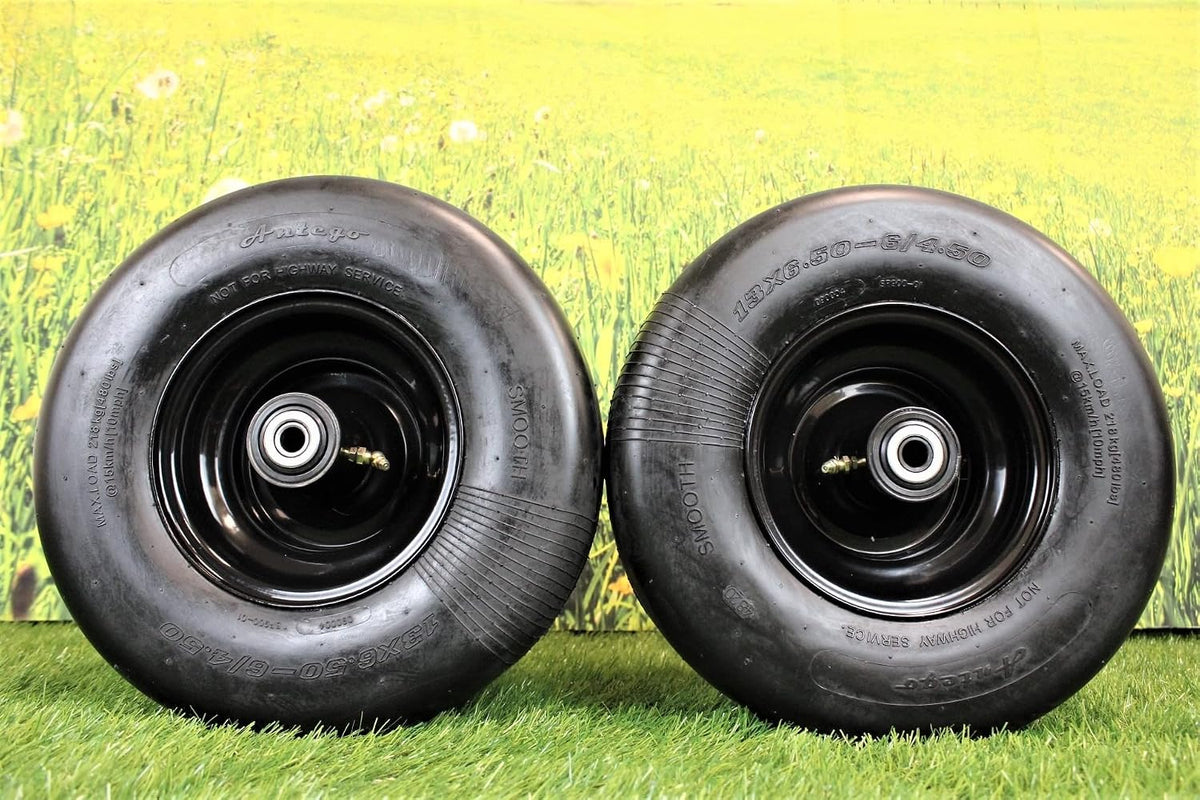 Antego Tire & Wheel (Set of 2) Bad Boy Flat Free 13x6.50-6 Black Assy. Replaces 022-3085-00