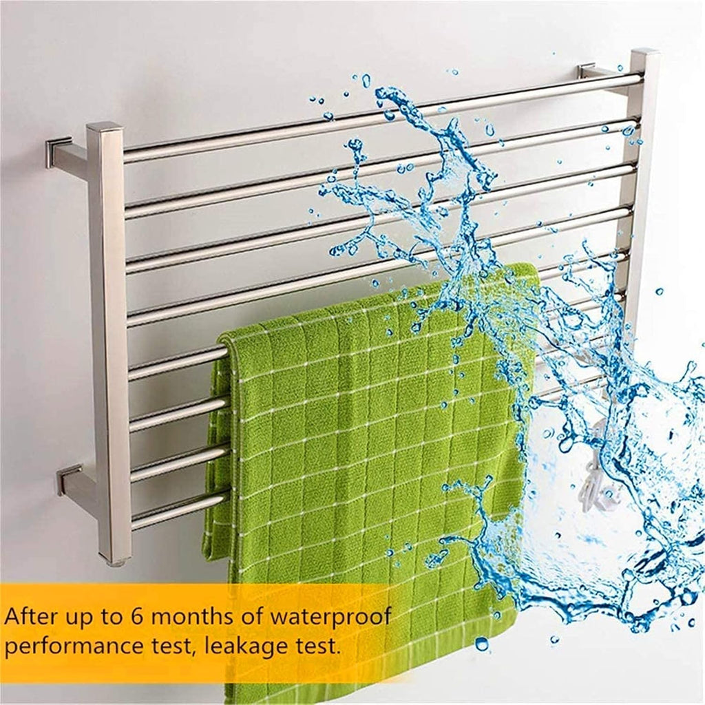 Towel Warmer,Hot Towel Warmer, Wall Mounted Electric Towel Warmer, Drying Rack 8-Bar 150W, 530X900X120Mm,Hardwired,Bath Towel Dryer/Hardwired, Plug in