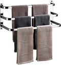 Double Pole Towel Rack Punch-Free Towel bar Bathroom Suction Cup Towel Holder Space Aluminum Towel Shelf-A 57cm(22inch) (Three Layers 40cm)