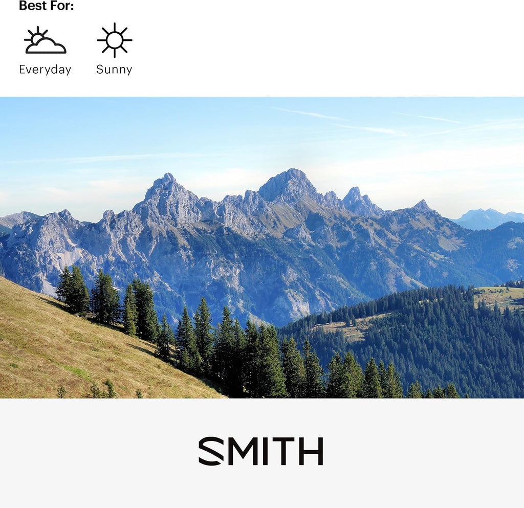 SMITH Shoutout Sunglasses with Polarized Lenses – Performance Sports Active Classic Sunglasses – For Men & Women