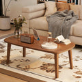 Foldable Coffee Table, Sofa Table, Coffee Tables for Living Room，Minimalist Solid Wood Side Table, Foldable Legs, Walnut Color.(31.5IN)