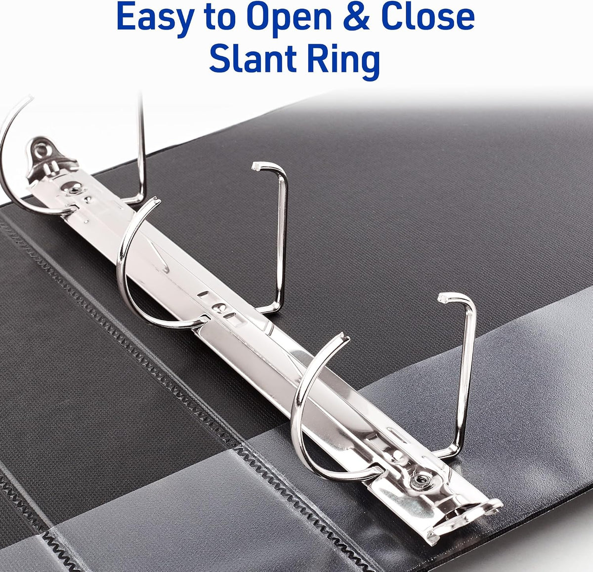 Avery Durable View 3 Ring Binders, 2' One Touch Slant Rings, 530 Sheet Capacity, 2.8' Wide Spine, Holds 8-1/2' x 11' Paper, Great for School Office Organization with Pockets, White (12-Pack of 17032)